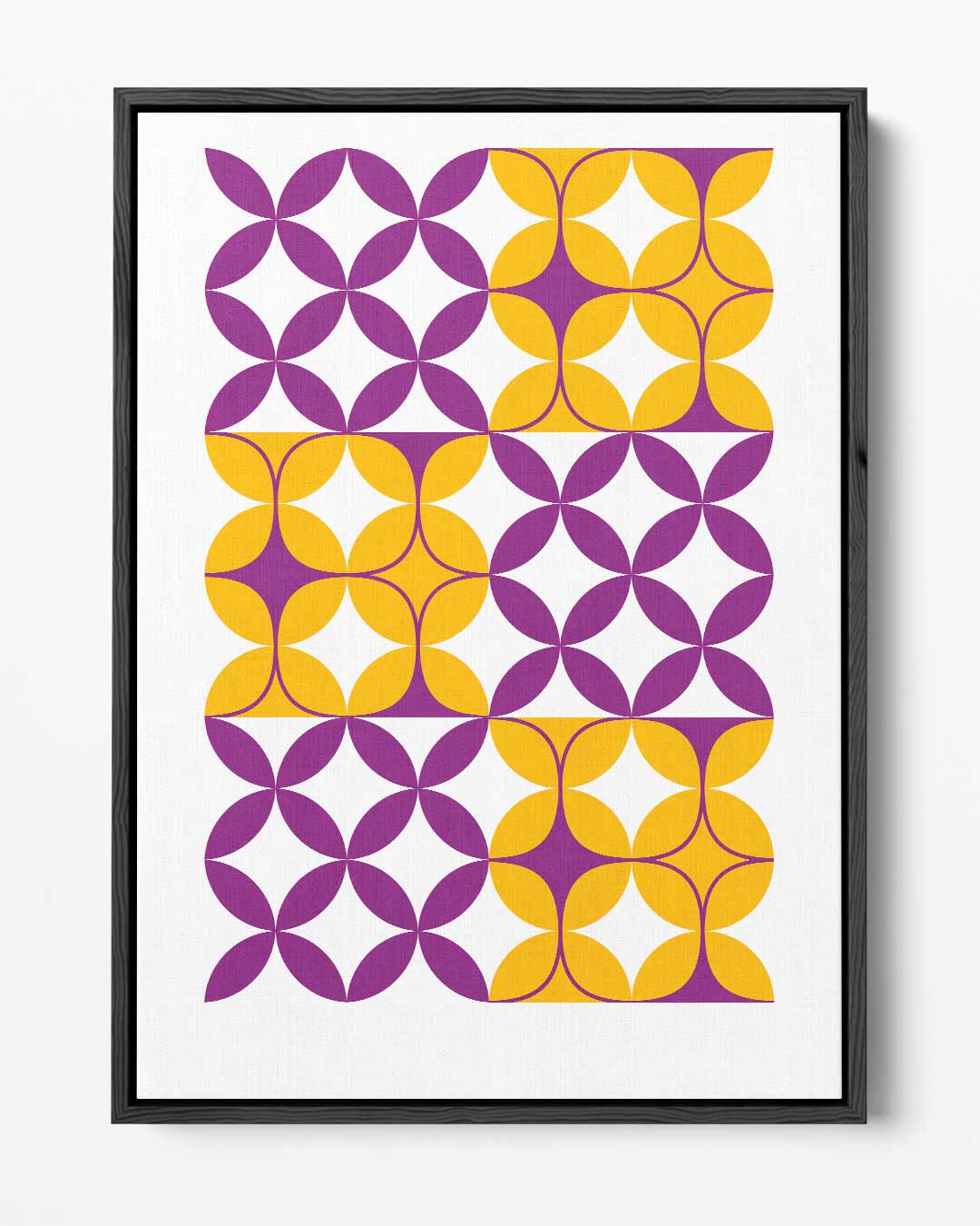 Kleurrijke Geometrische Patronen Kunstwerk-canvas-dibond-plexiglas-wanddecoratie-WallArtistic