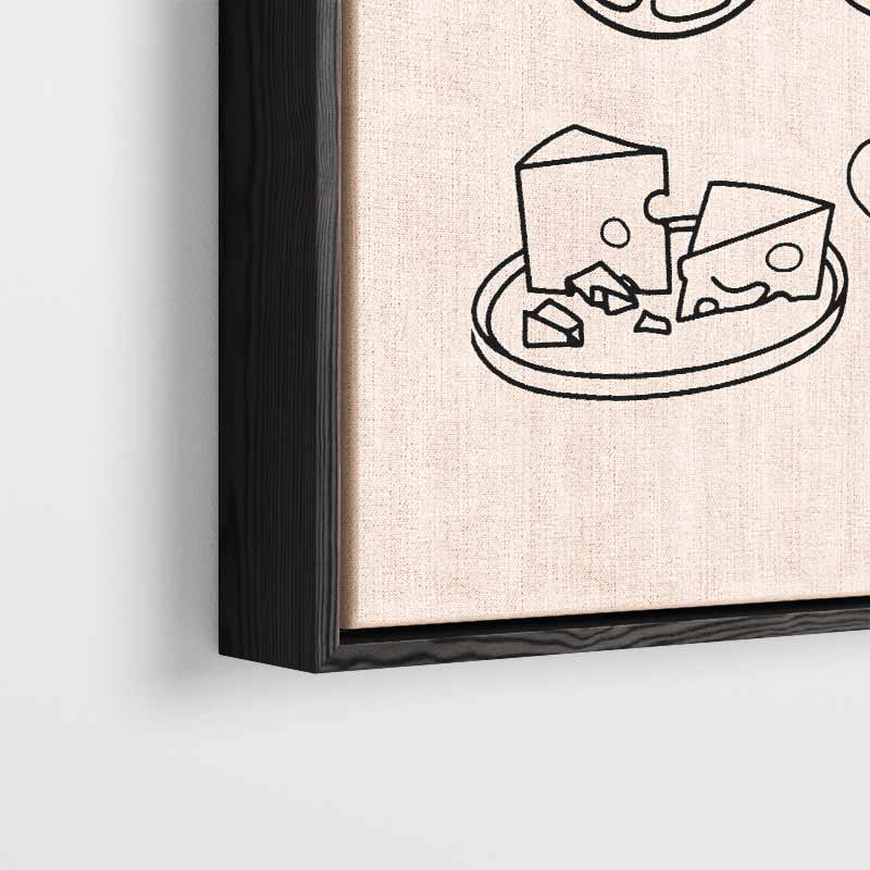 Wine & Cheese Avond Kunstwerk-canvas-dibond-plexiglas-wanddecoratie-WallArtistic