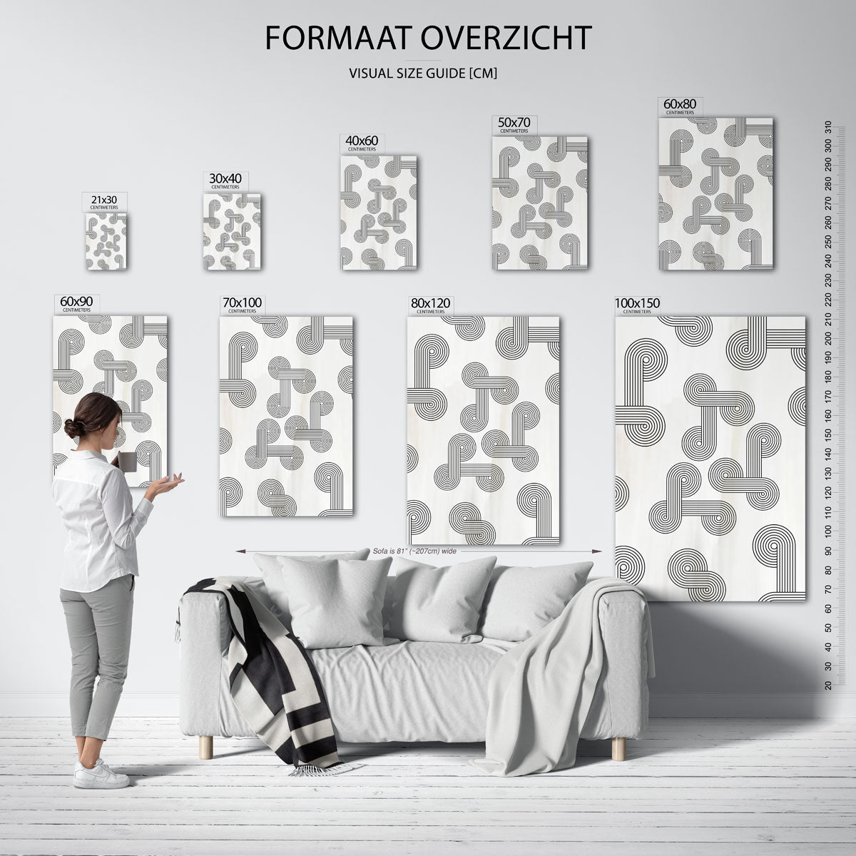 Grafische patronen Poster
