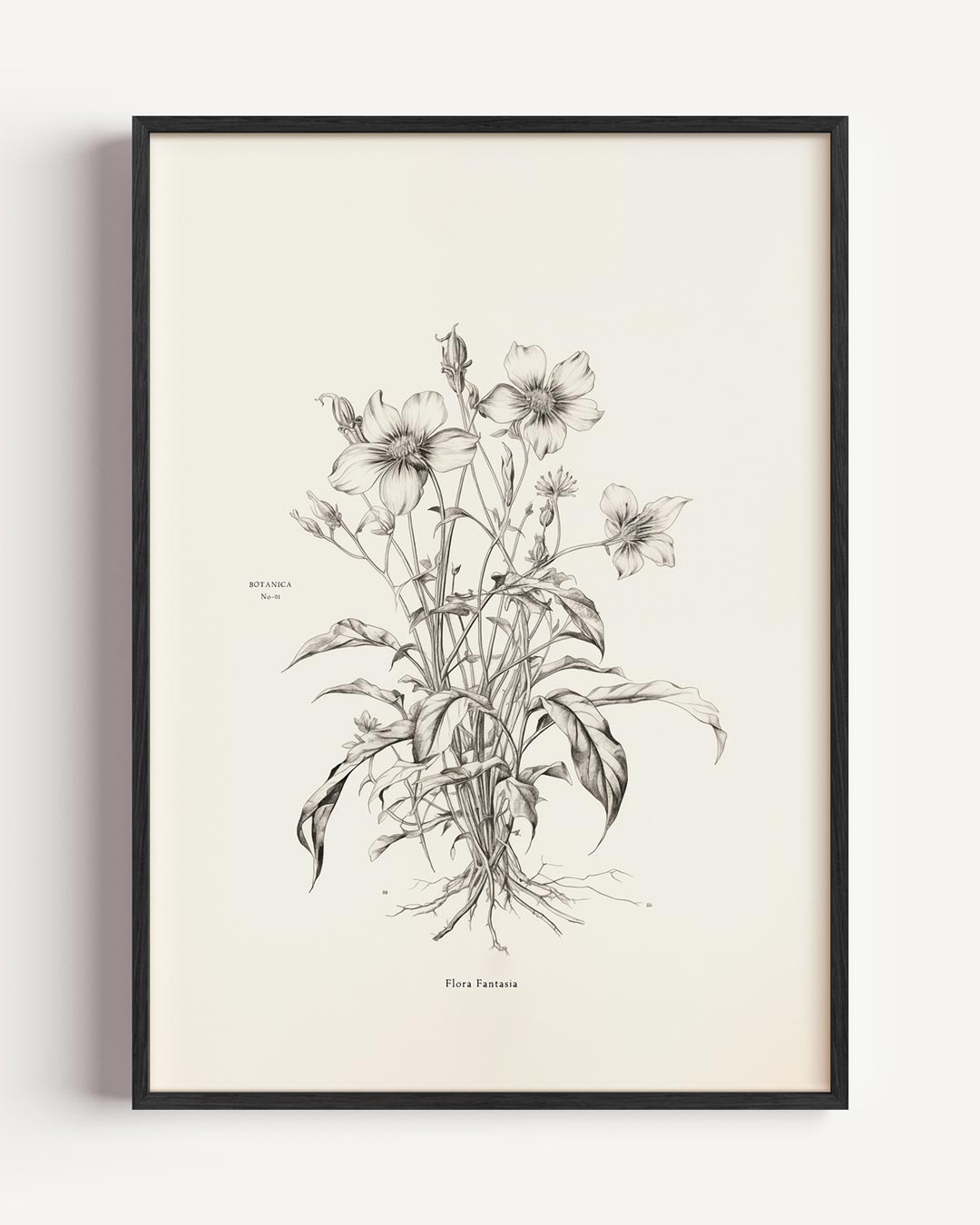 Botanische Schets Poster-WallArtistic