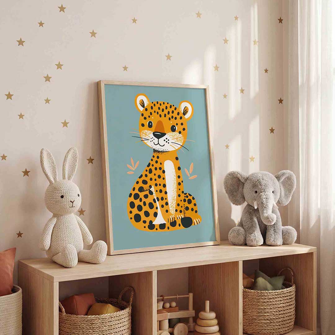 Schattige luipaard Poster