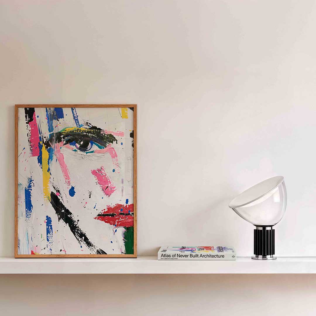 Abstract gezicht Poster