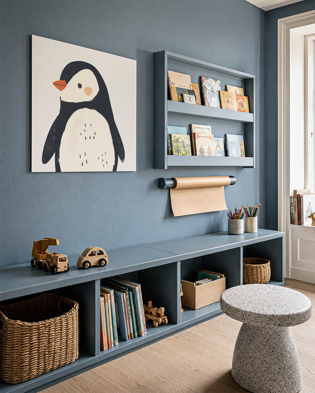 Vrolijke pinguïn illustratie Kunstwerk