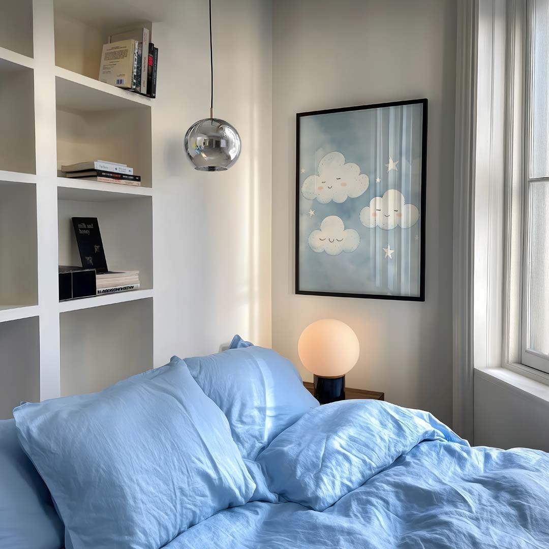 Dromerige Wolken en Sterren Poster-WallArtistic