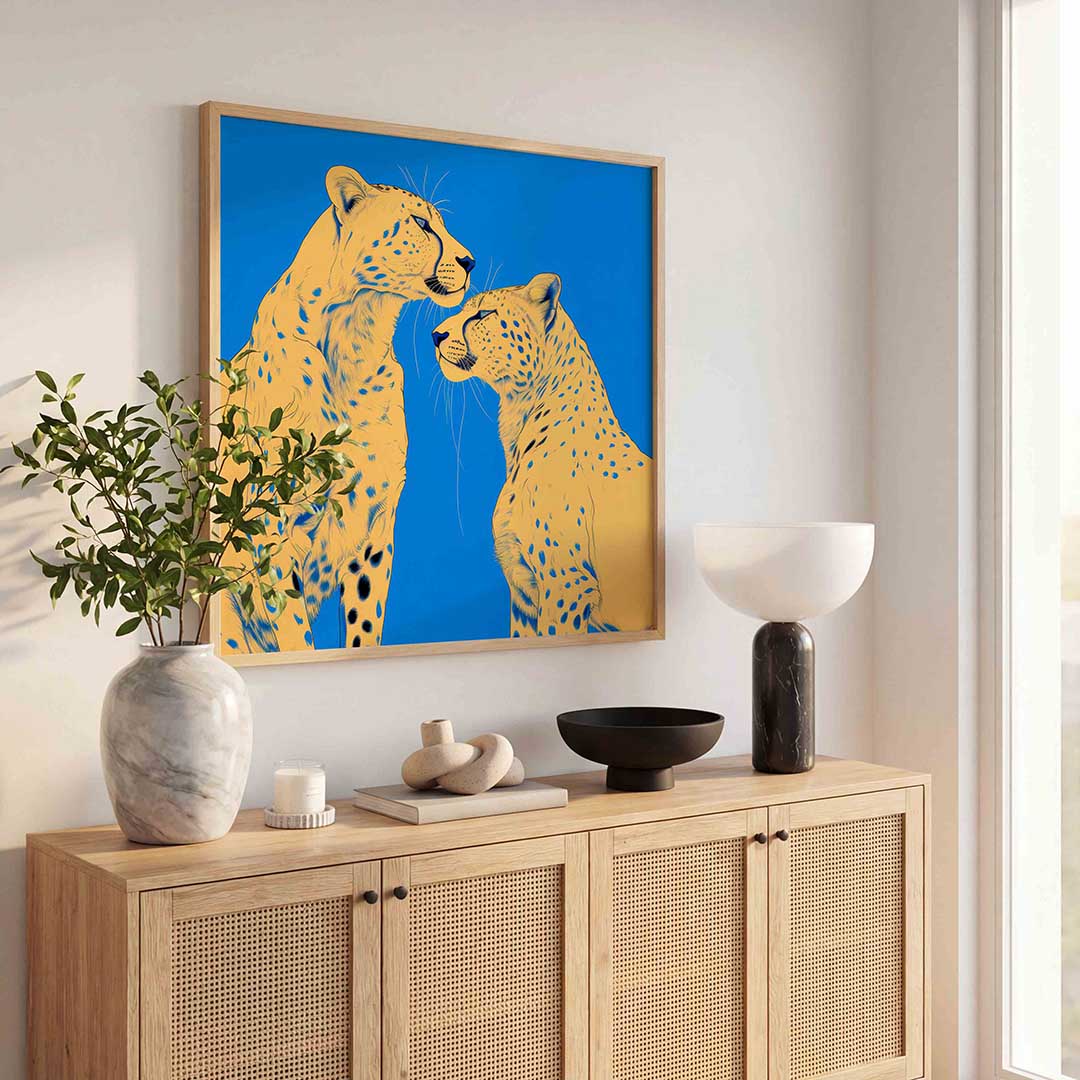 Twee cheeta's Poster