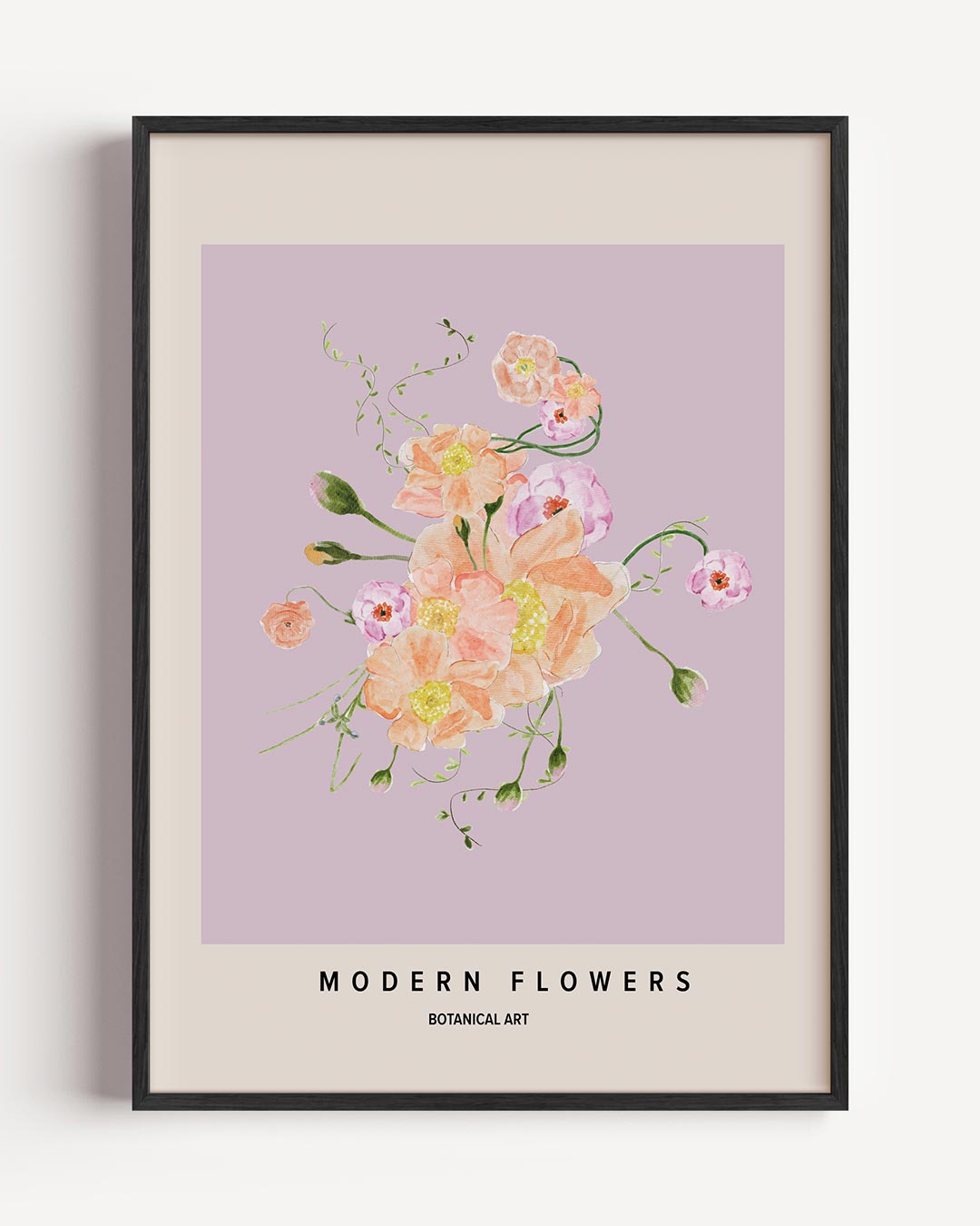 Moderne Bloemen Botanische Poster-WallArtistic