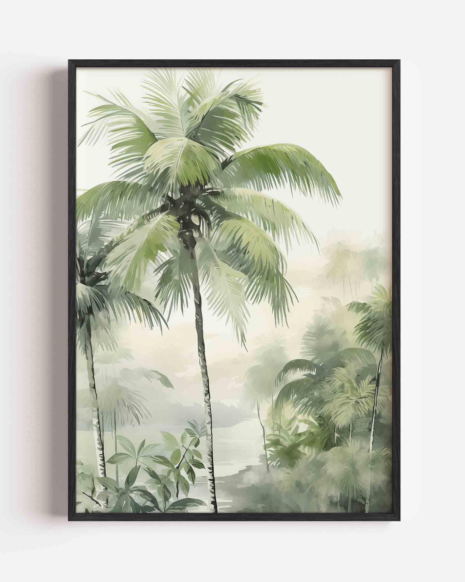 Tropische palmbomen Poster