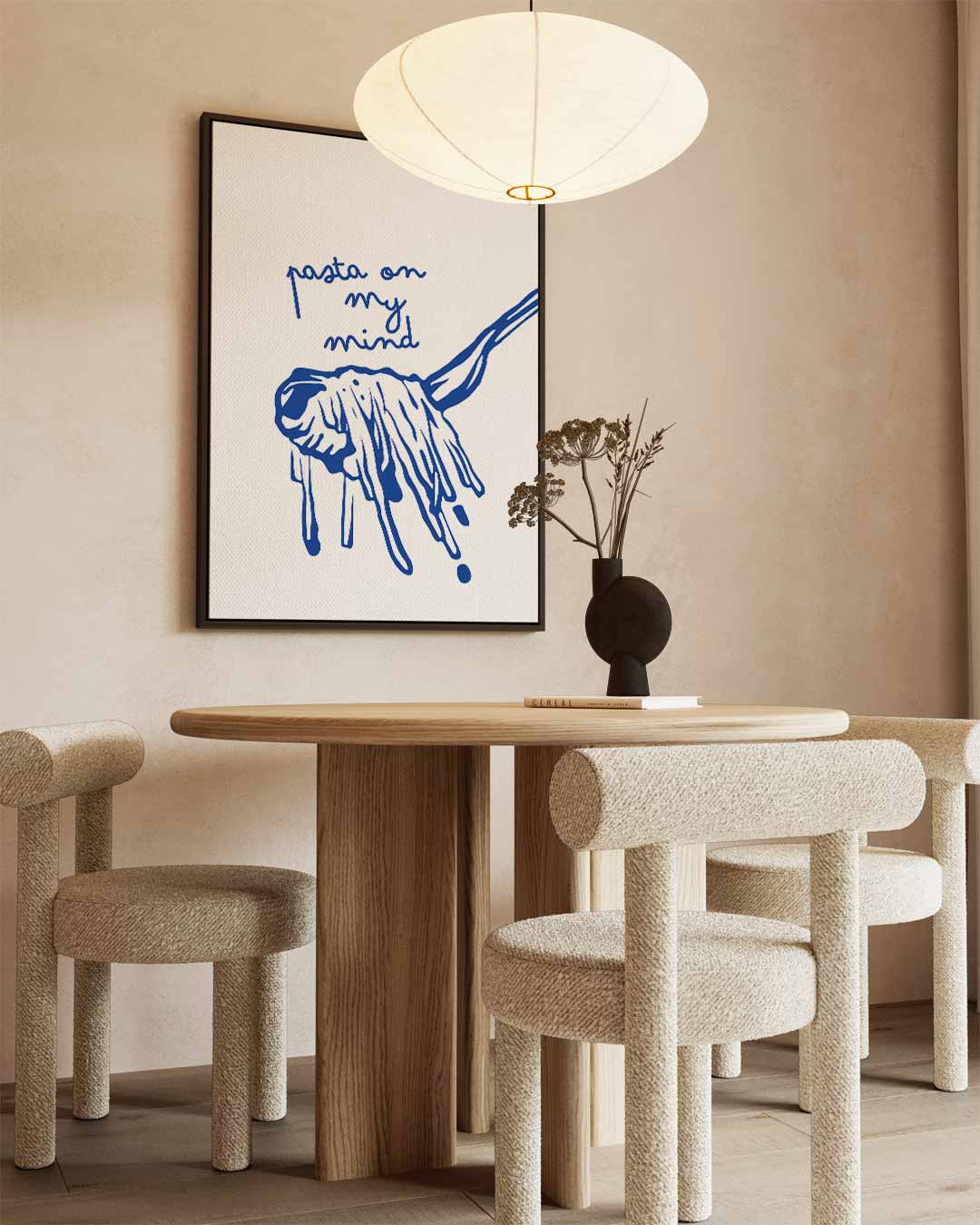Pasta op mijn Bord Kunstwerk-canvas-dibond-plexiglas-wanddecoratie-WallArtistic