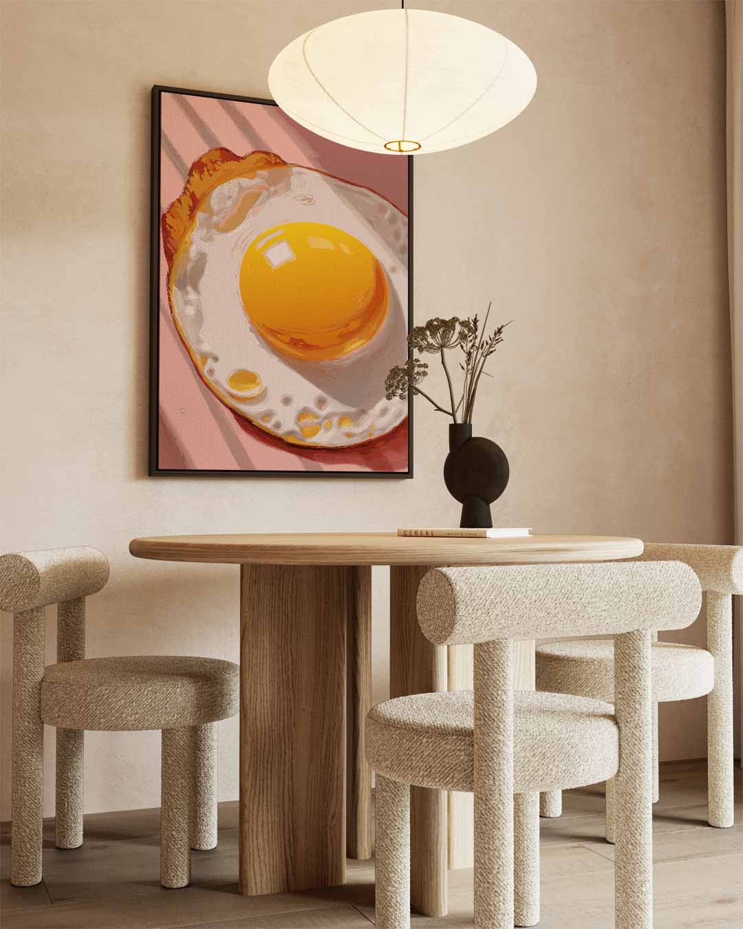 Zonnestralen en Spiegeleitje Kunstwerk-canvas-dibond-plexiglas-wanddecoratie-WallArtistic