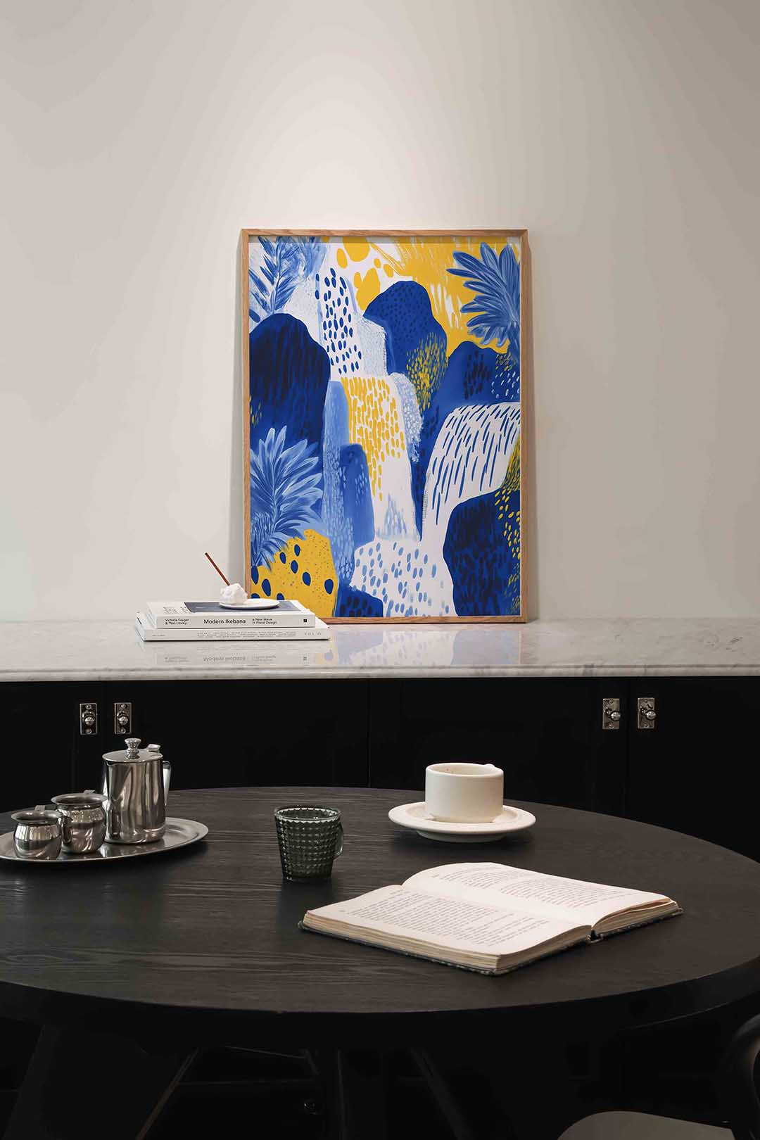 Abstracte waterval Poster