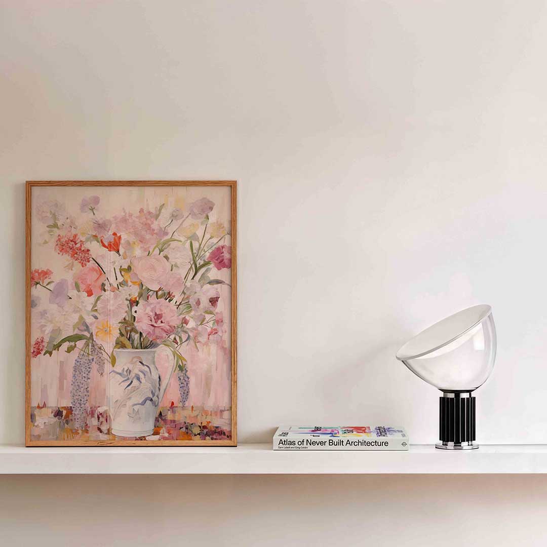 Bloemen in vaas Poster