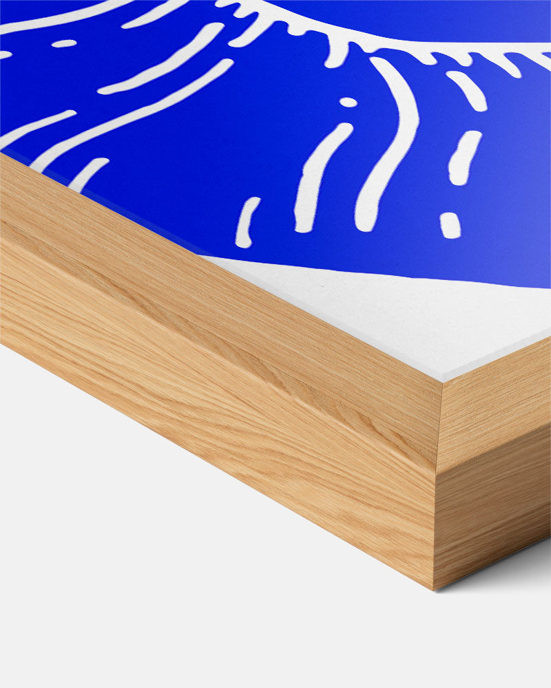 Spiralen in Blauw Poster