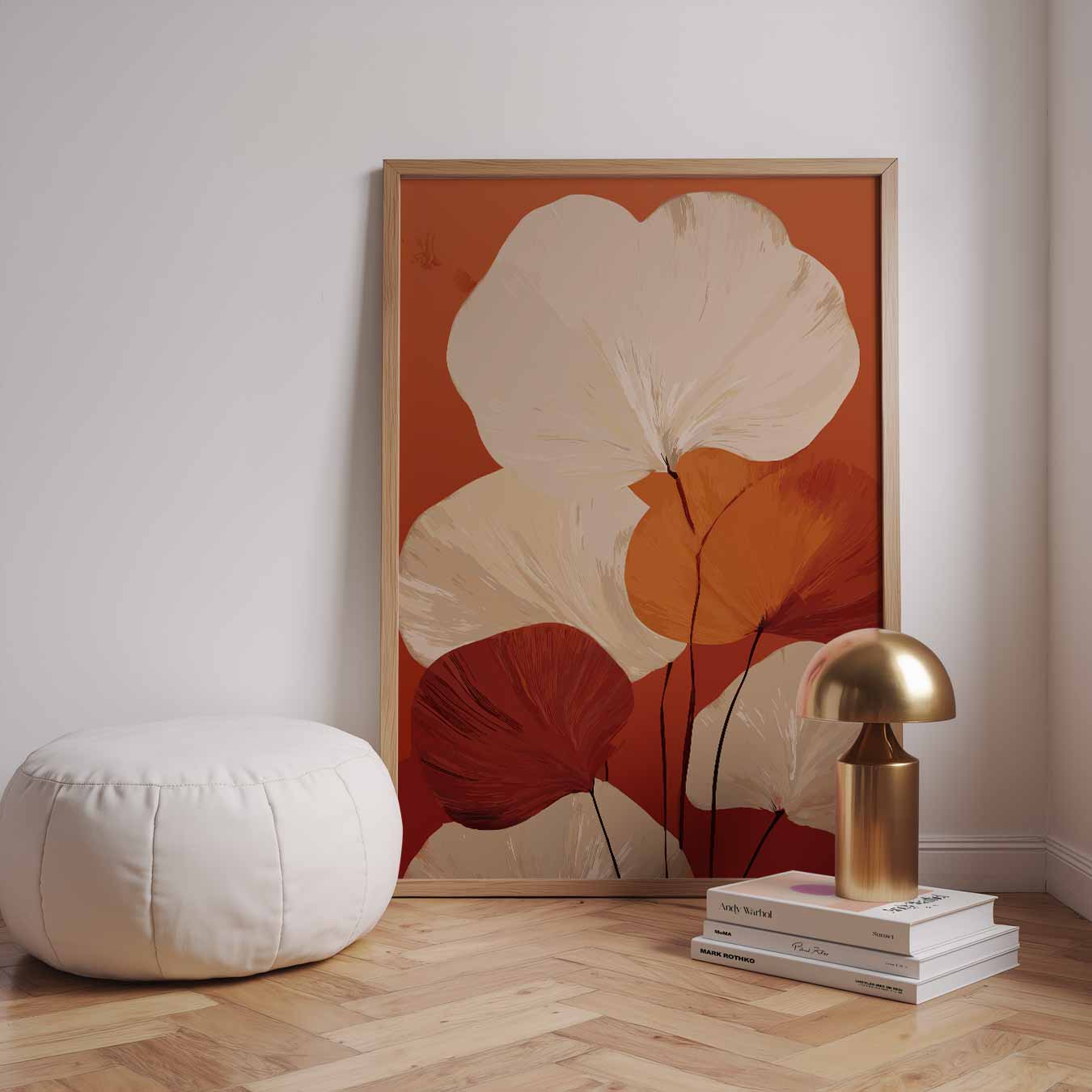 Bloemenpracht in Warme Kleuren Poster