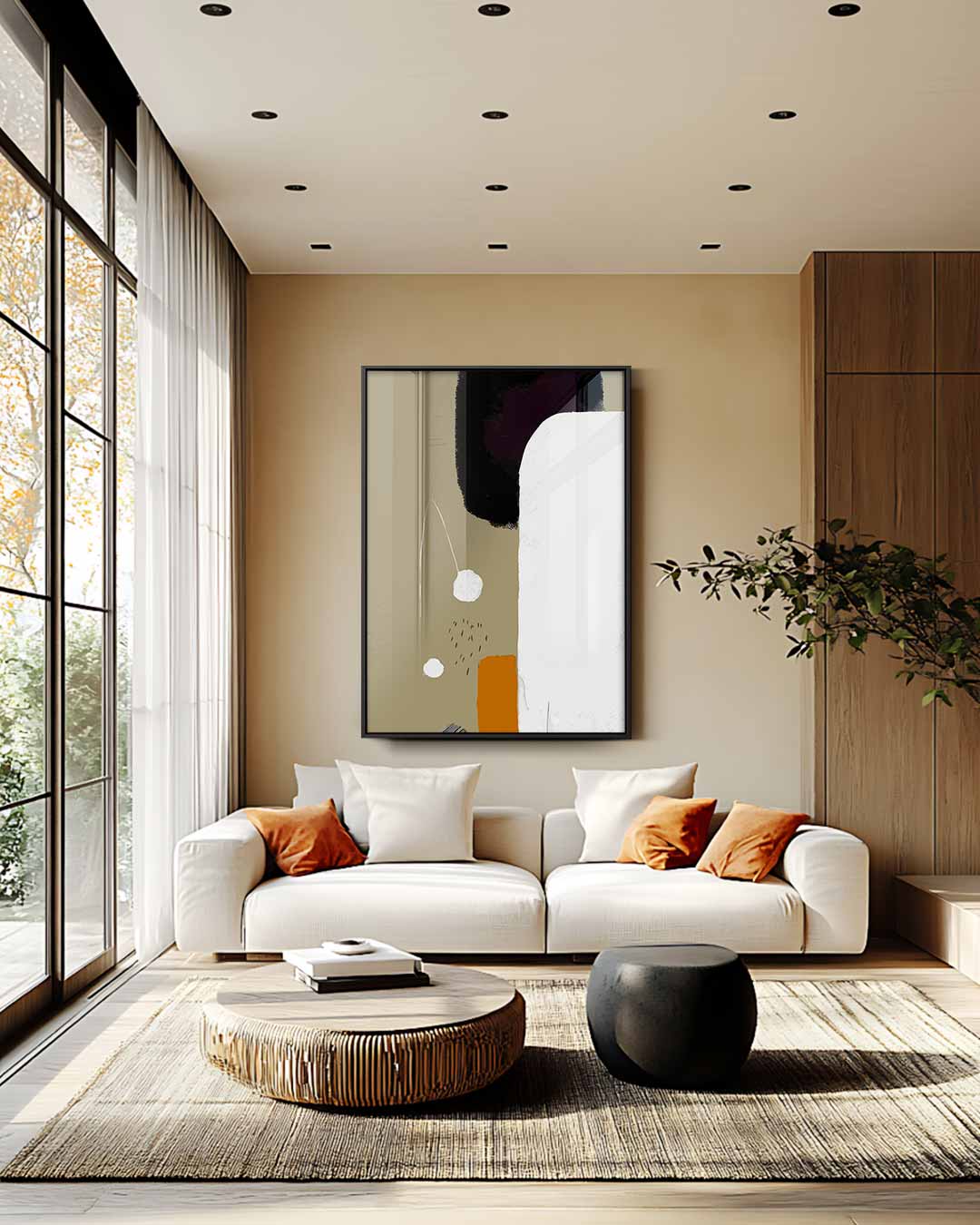 Abstracte Rust Kunstwerk-canvas-dibond-plexiglas-wanddecoratie-WallArtistic
