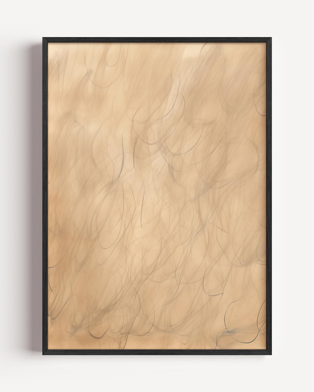 Elegante Abstracte Krulposter-WallArtistic
