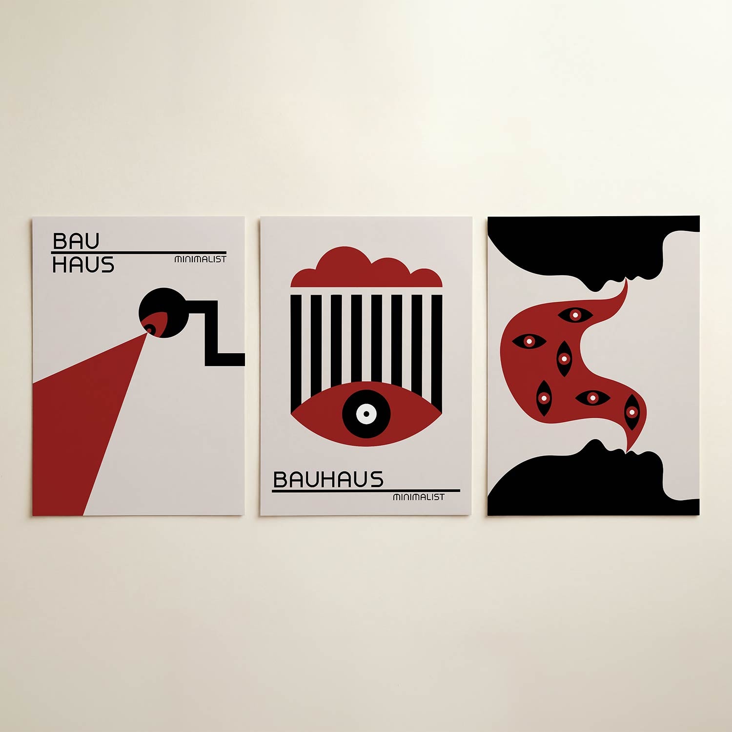 Lijnen en kleurvlakken Posterset