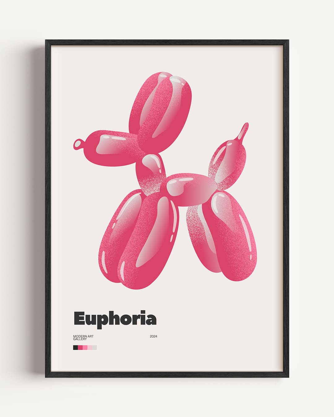 Balloon Hondje Poster