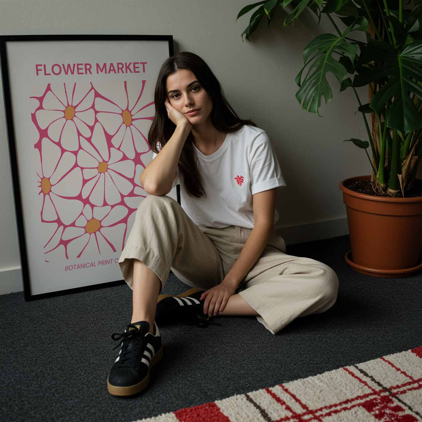 Bloemenmarkt Poster