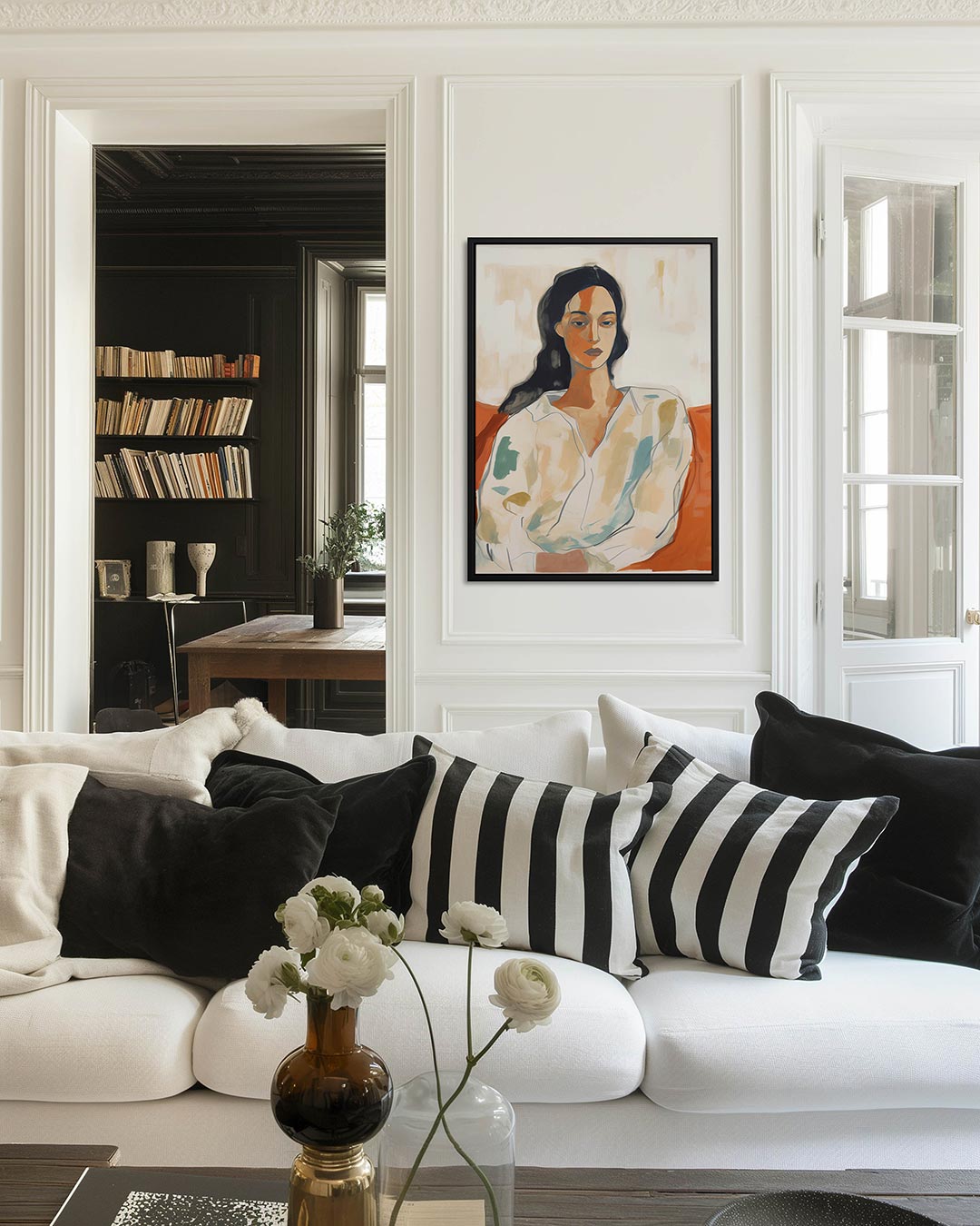 Vrouwelijk portret Kunstwerk