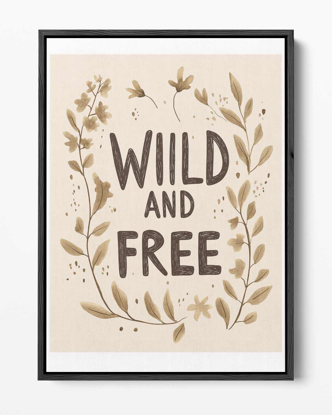 Wild and Free Botanisch Kunstwerk Kunstwerk-canvas-dibond-plexiglas-wanddecoratie-WallArtistic