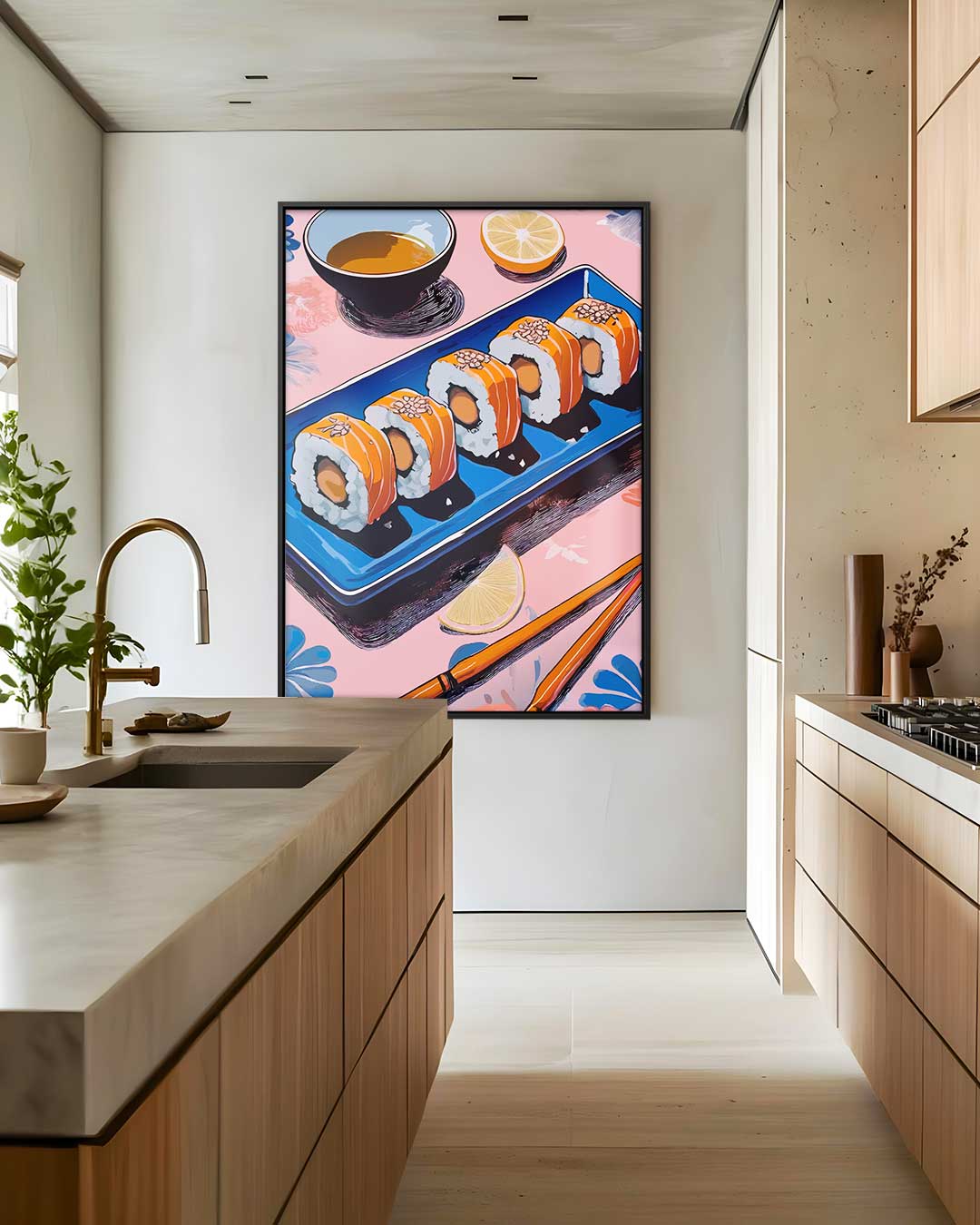 Sushi Delight Schilderij Kunstwerk-canvas-dibond-plexiglas-wanddecoratie-WallArtistic