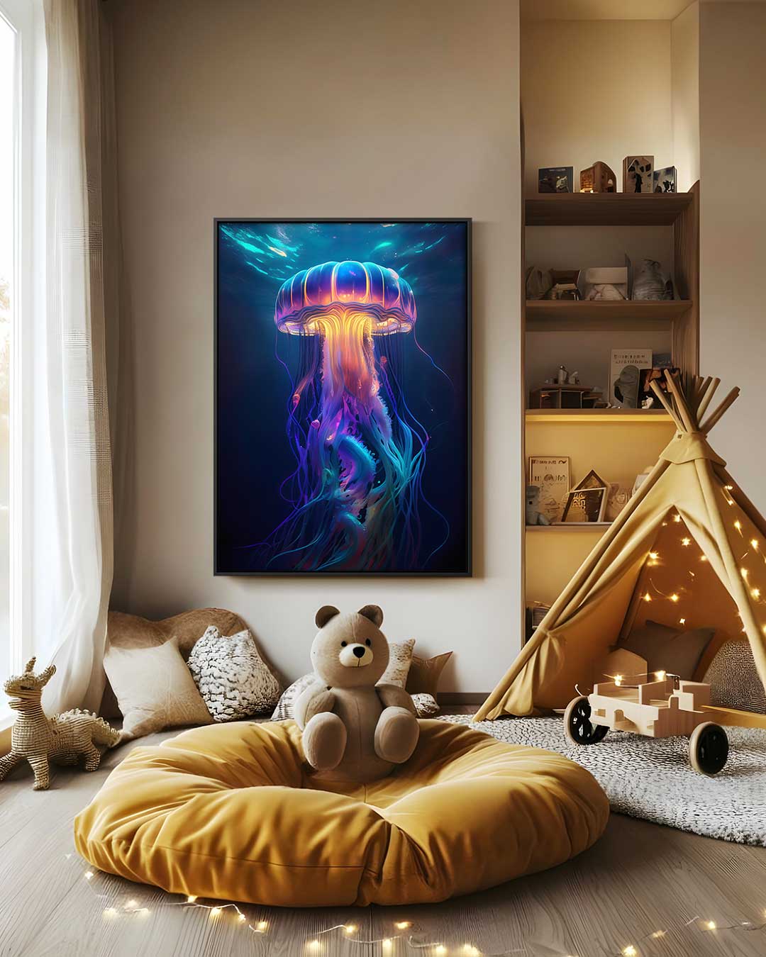 Betoverende Medusakunst Kunstwerk-canvas-dibond-plexiglas-wanddecoratie-WallArtistic