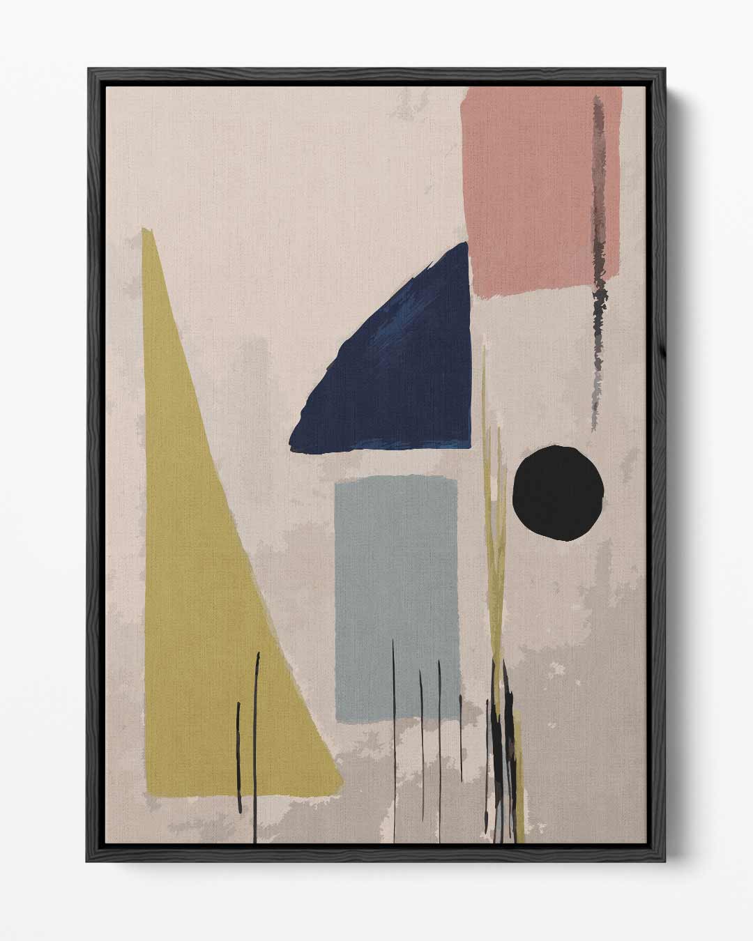 Abstracte Geometrische Vormen Kunstwerk-canvas-dibond-plexiglas-wanddecoratie-WallArtistic