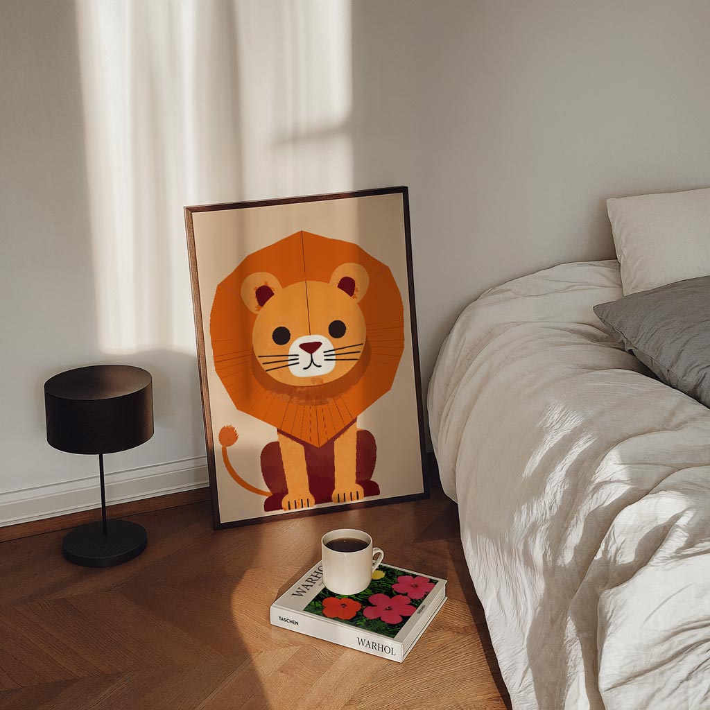 Schattige Leeuwenposter