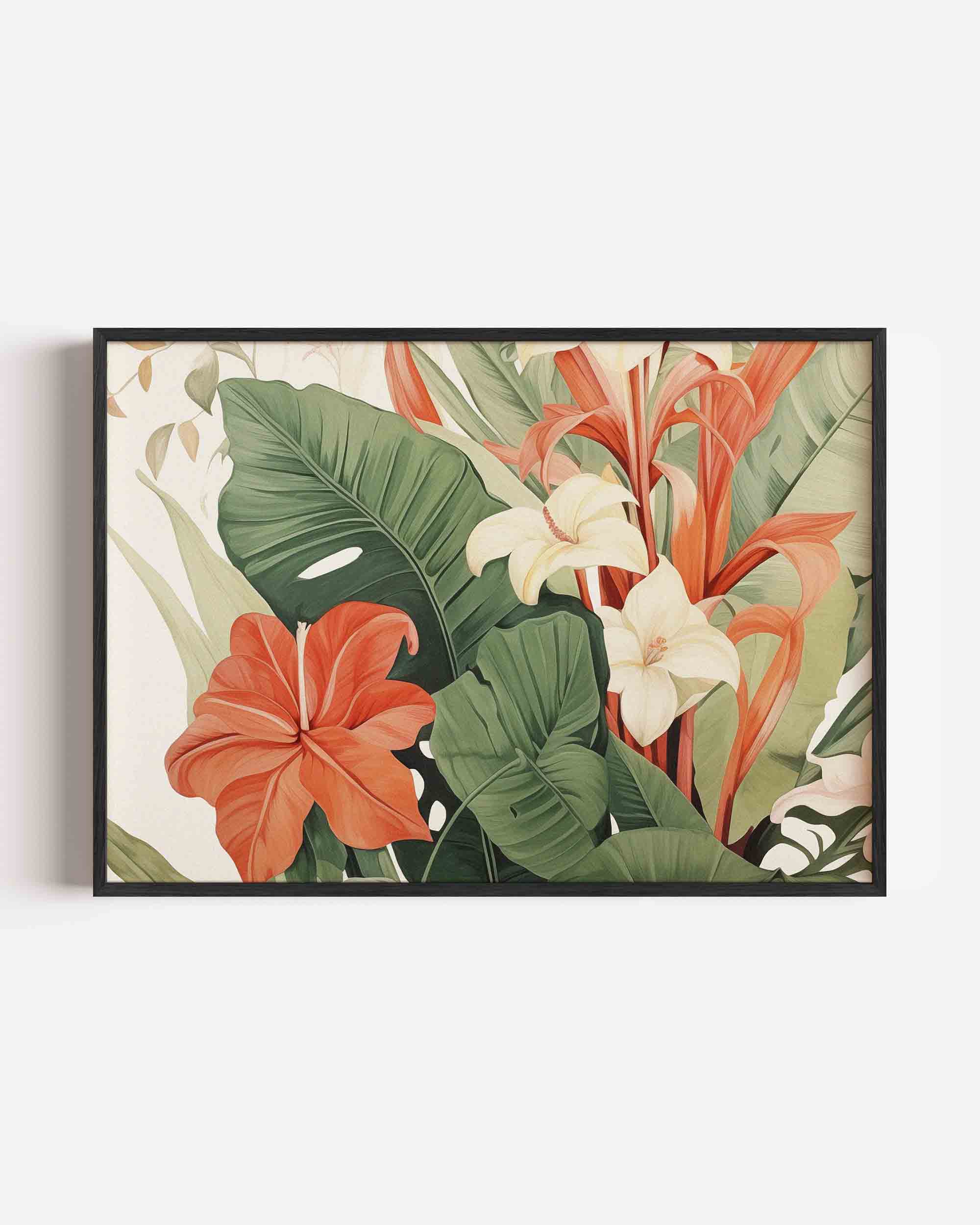 Bloemen en bladeren Poster