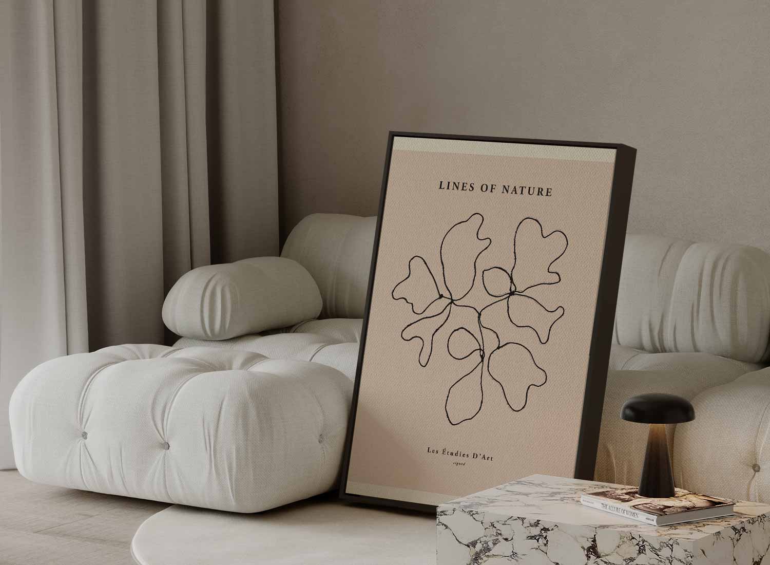 Lijnen van de Natuur Kunstwerk-canvas-dibond-plexiglas-wanddecoratie-WallArtistic