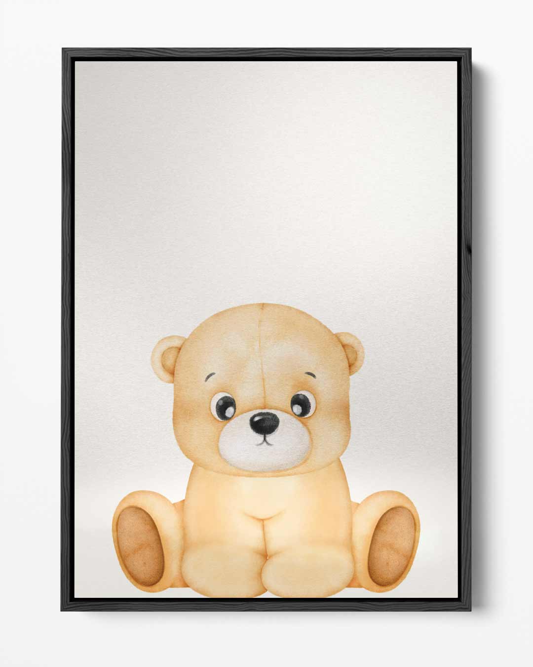 Schattige Teddybeer Illustratie Kunstwerk-canvas-dibond-plexiglas-wanddecoratie-WallArtistic