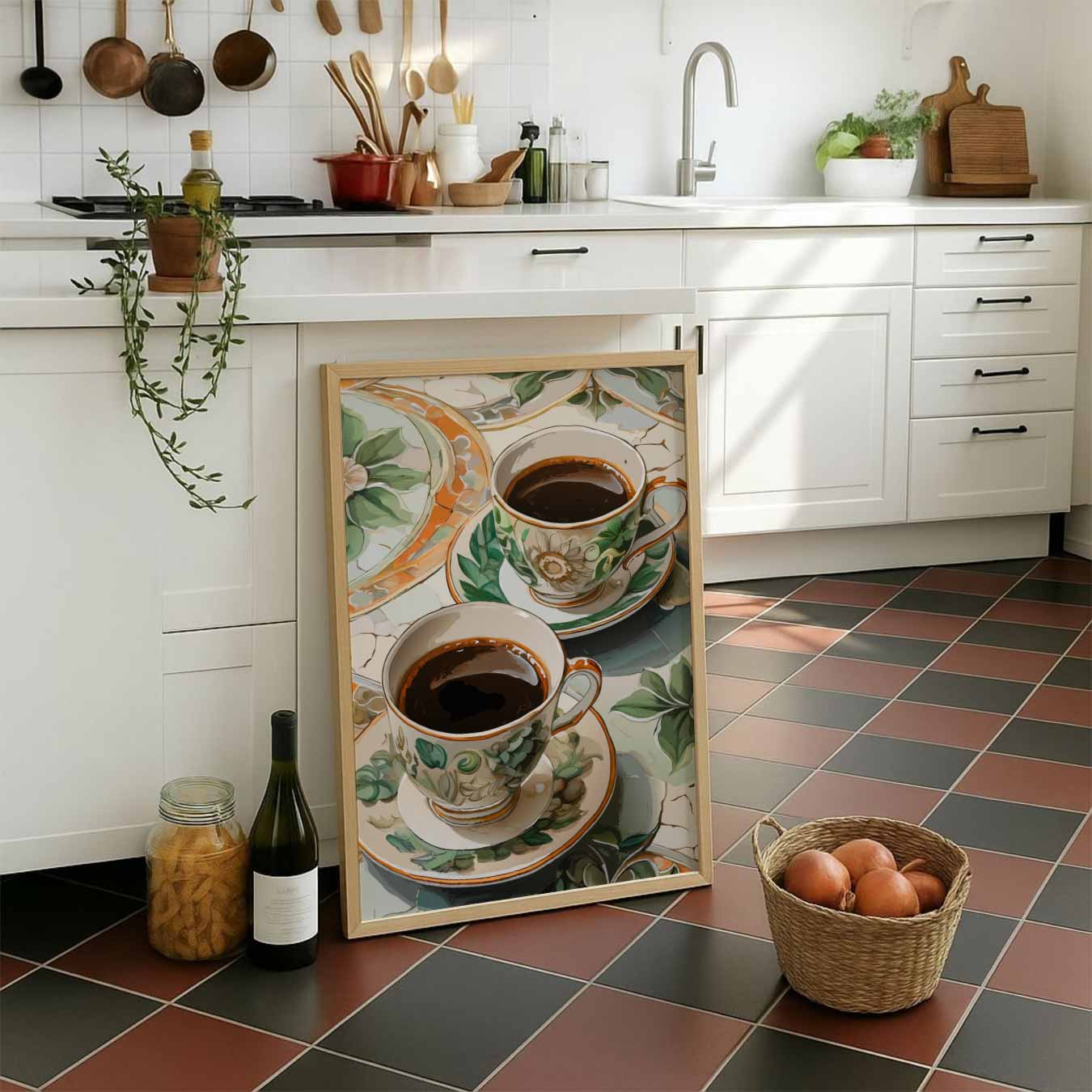 Stijlvolle Koffiepauze Poster