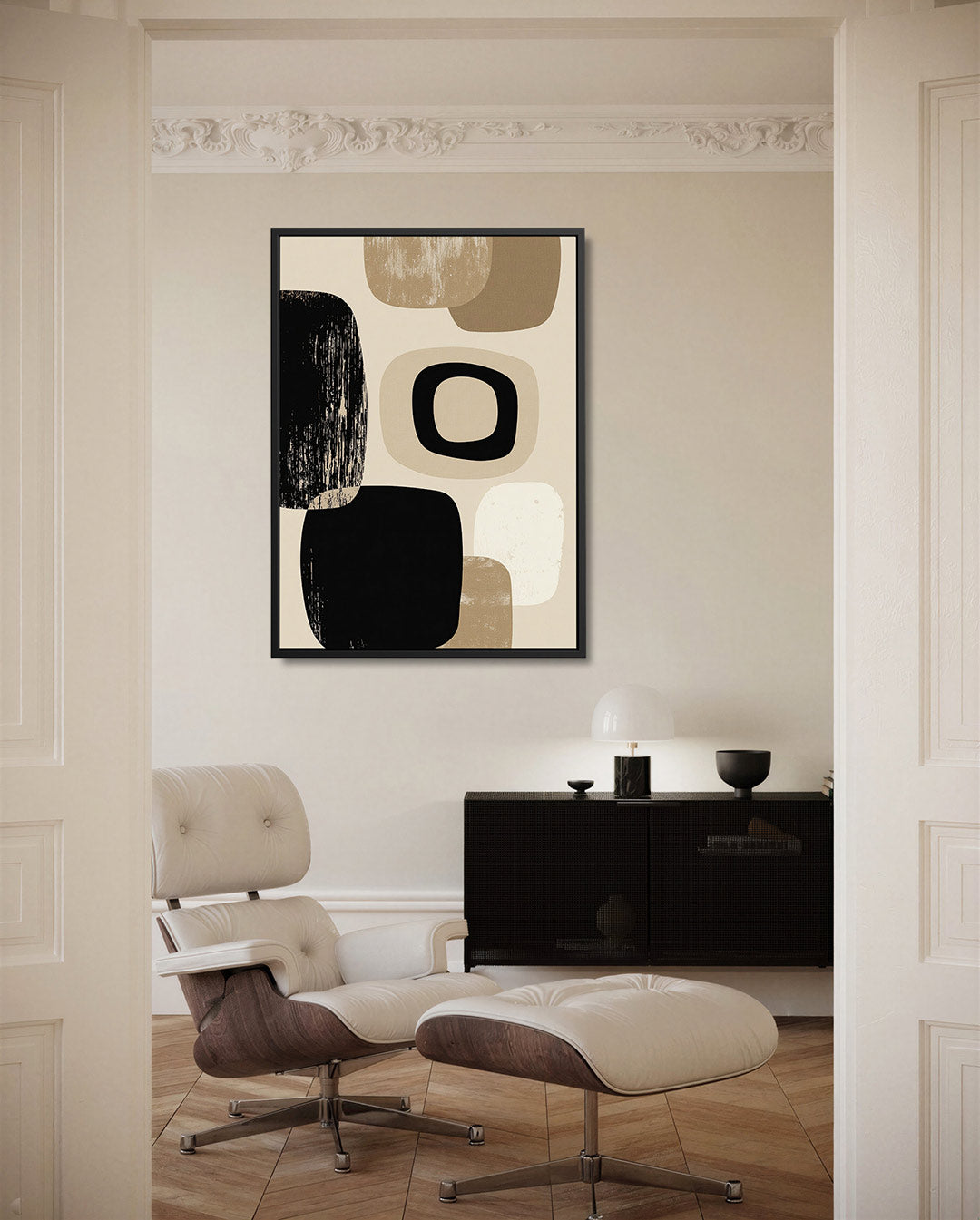 Organische vormen compositie Kunstwerk