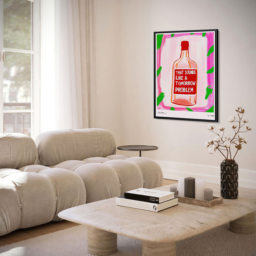 Kleurrijke fles illustratie Kunstwerk