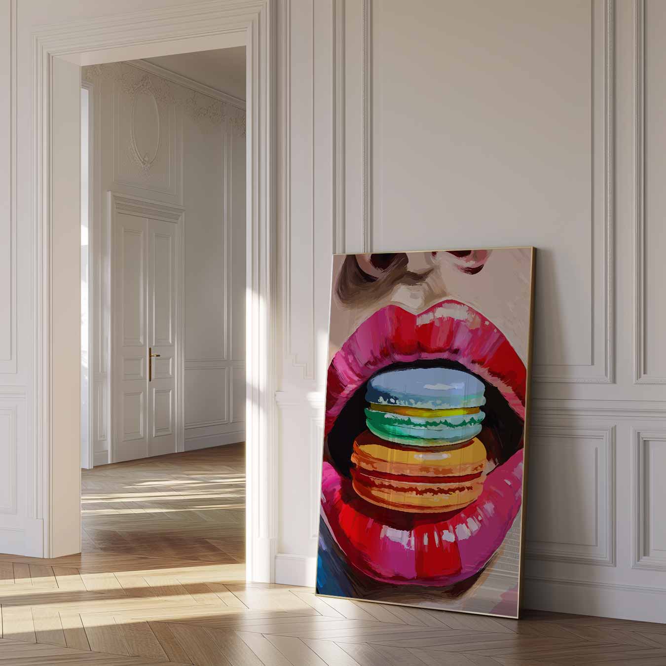 Kleurrijke Macaron Kus Poster