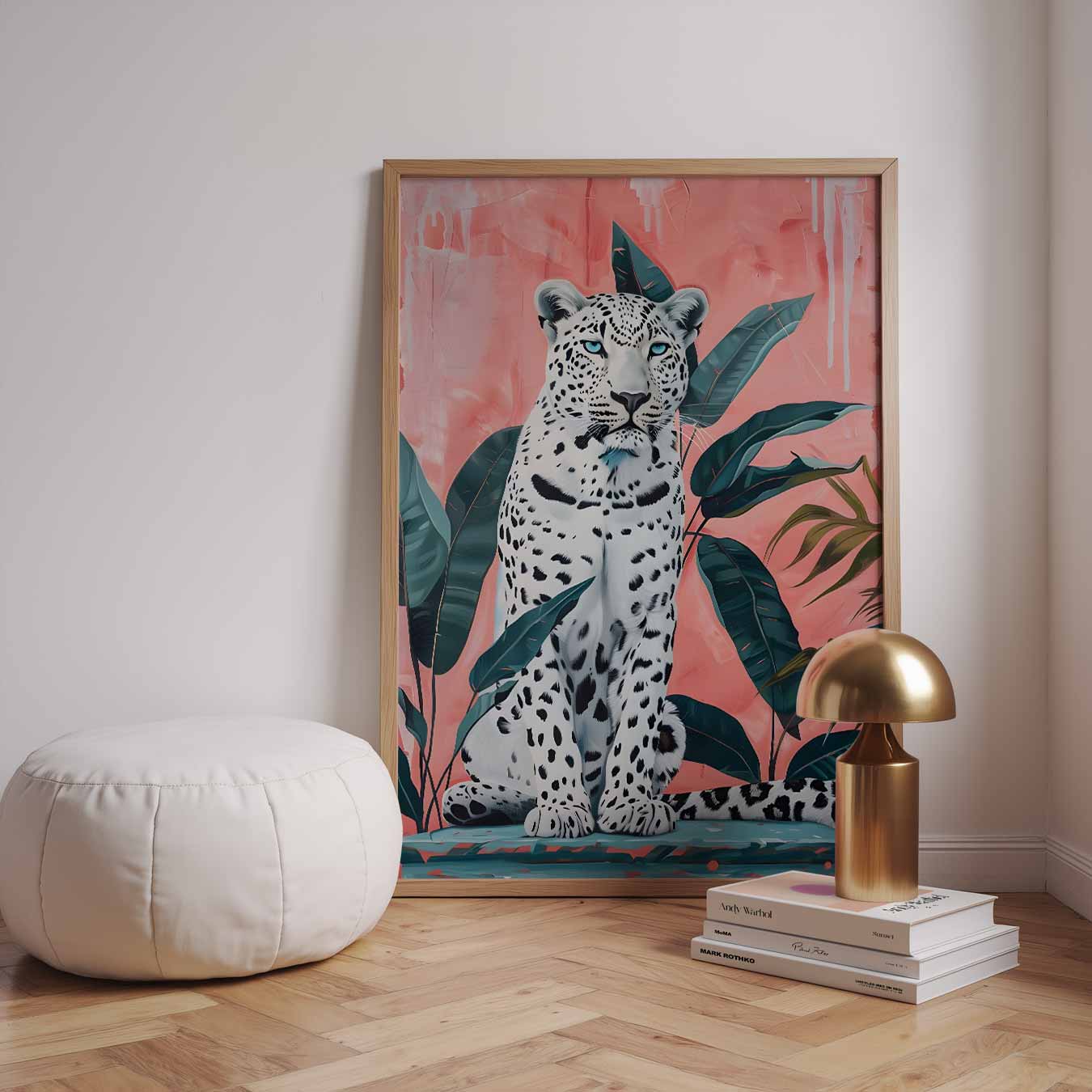 Mystieke Luipaard op Roze Poster