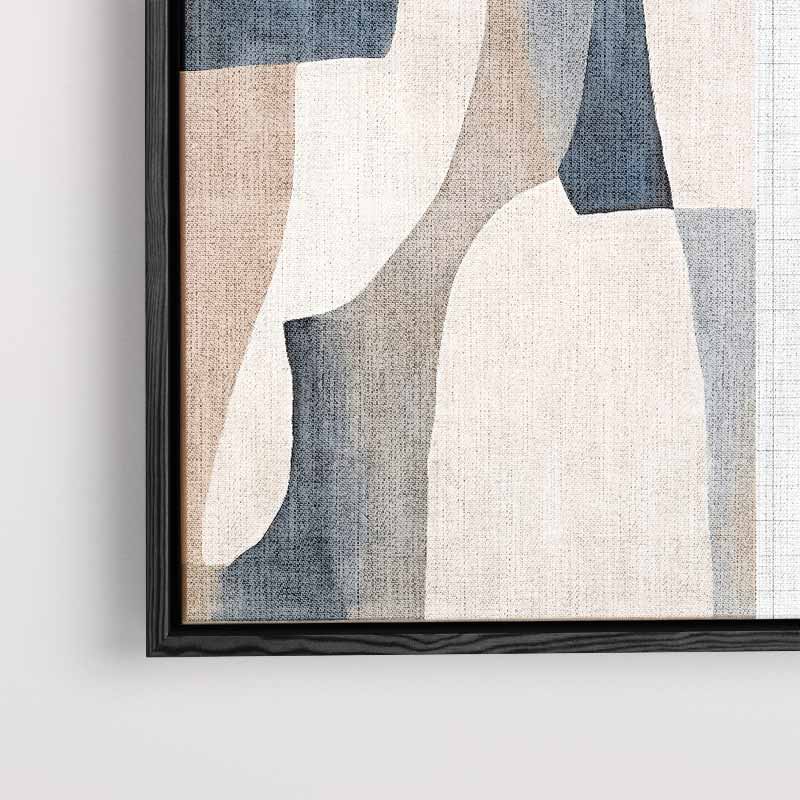Abstracte Harmonie in Neutrale Tinten Kunstwerk-canvas-dibond-plexiglas-wanddecoratie-WallArtistic