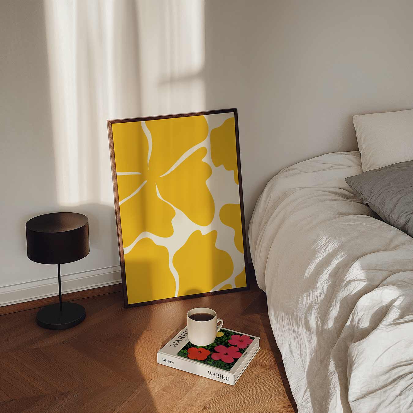 Stralende Bloemenprint Poster