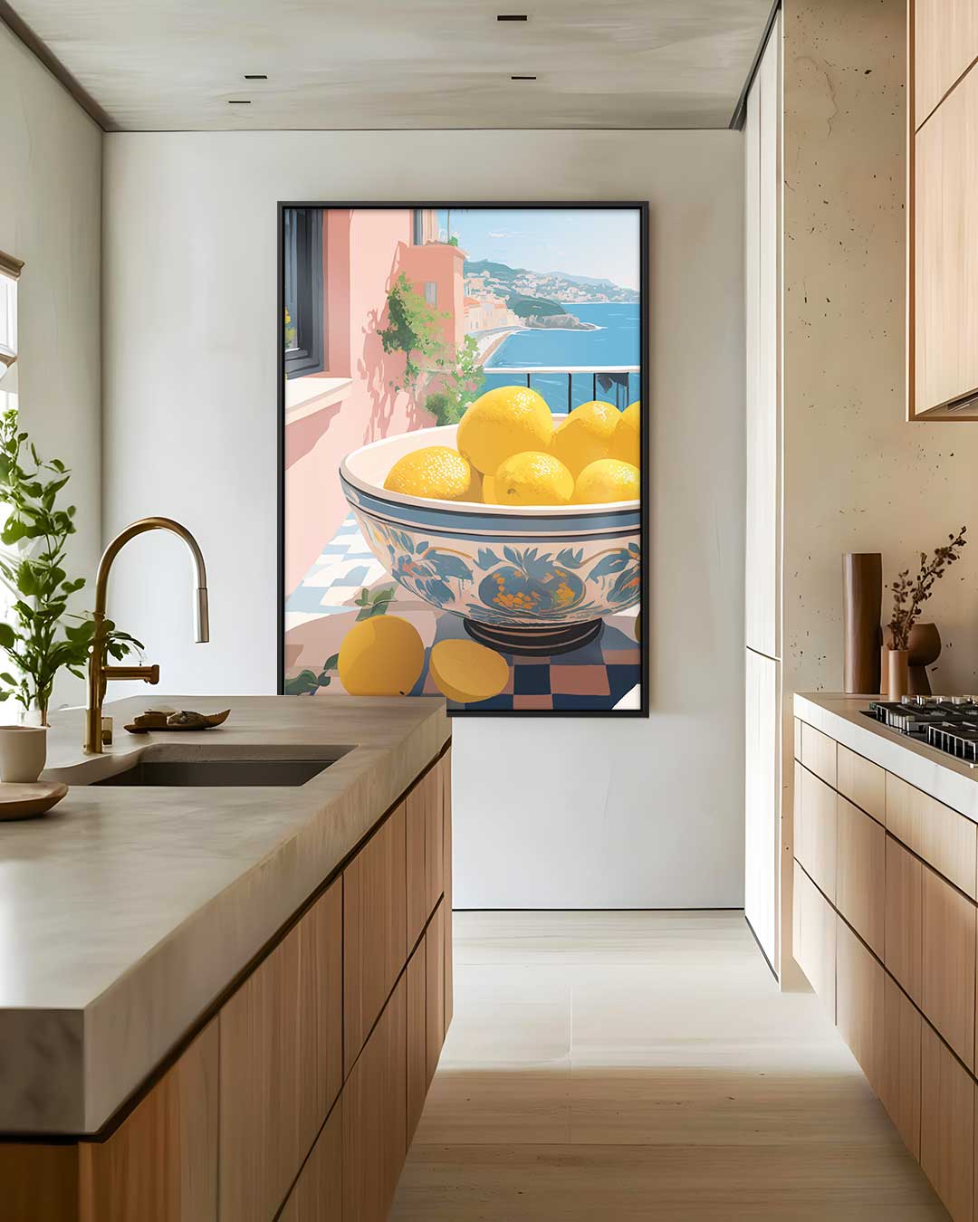 Zonnige Middellandse Zeevruchten Kunstwerk-canvas-dibond-plexiglas-wanddecoratie-WallArtistic