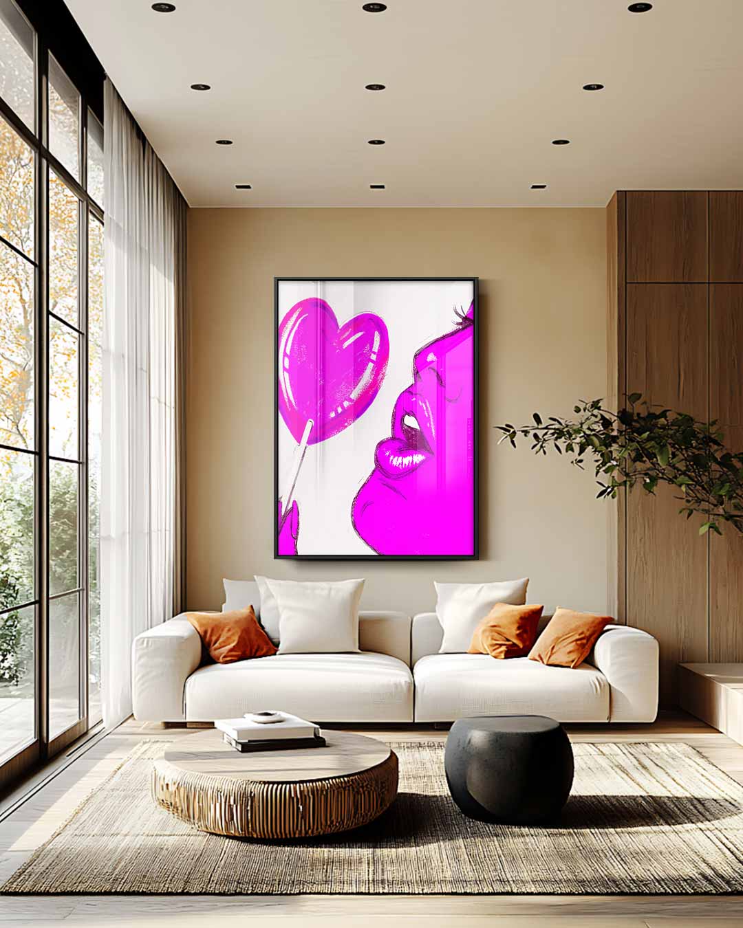 Pop Art Lollipop Sensatie Kunstwerk-canvas-dibond-plexiglas-wanddecoratie-WallArtistic
