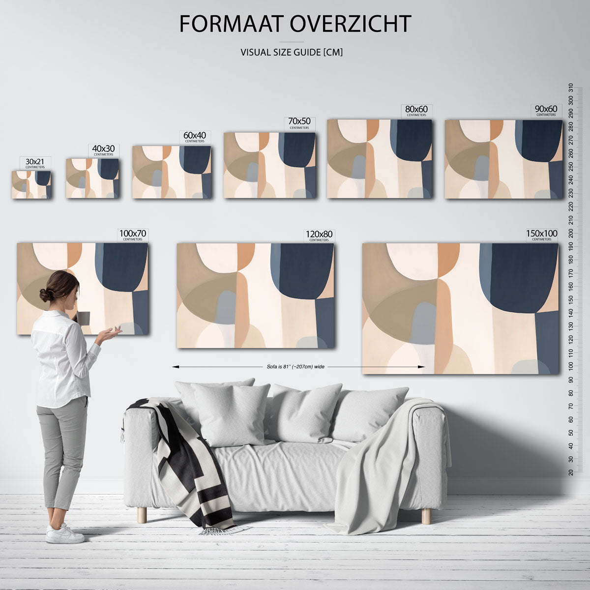 Abstracte vormen Poster