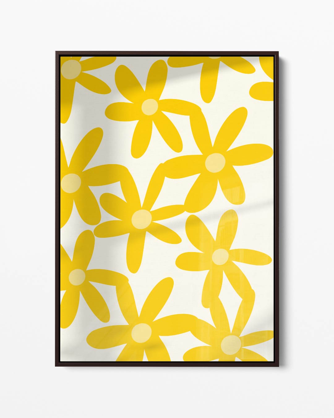 Stralende Gele Bloemenpracht Kunstwerk-canvas-dibond-plexiglas-wanddecoratie-WallArtistic