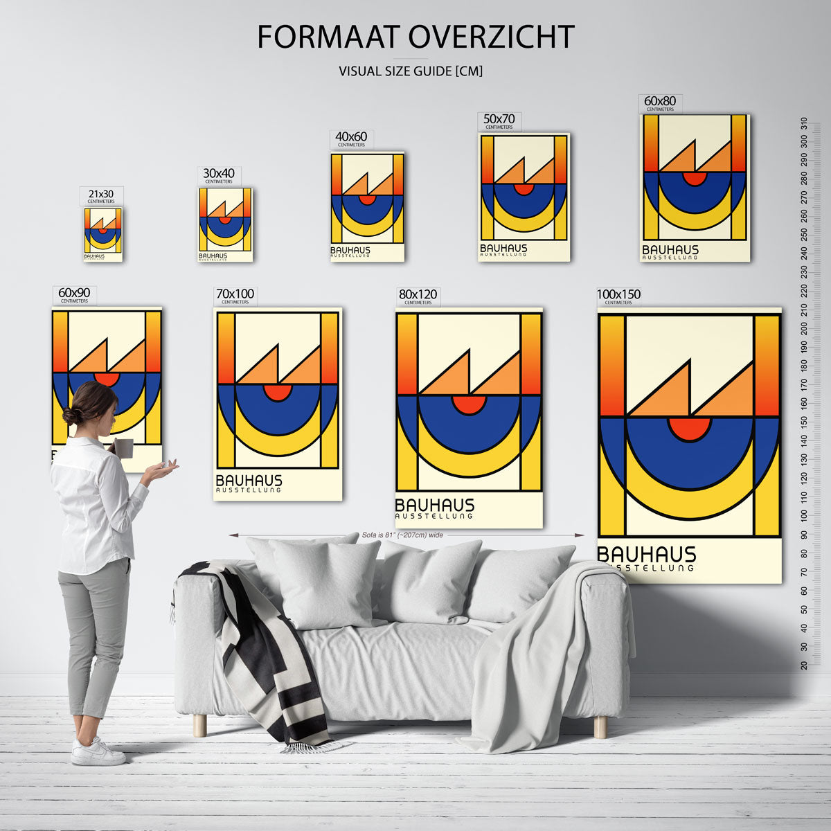 Vormen en kleurvlakken Poster