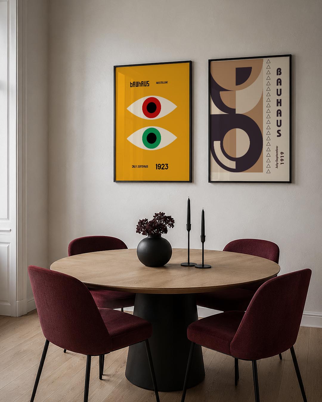 Oogvormen en kleur Posterset