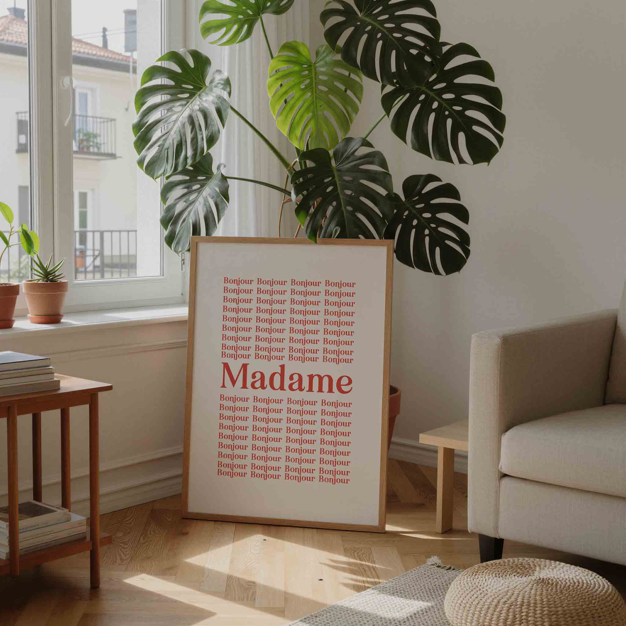 Bonjour madame Poster