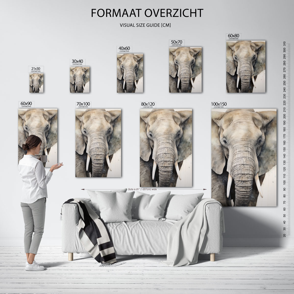 Olifant close up Poster