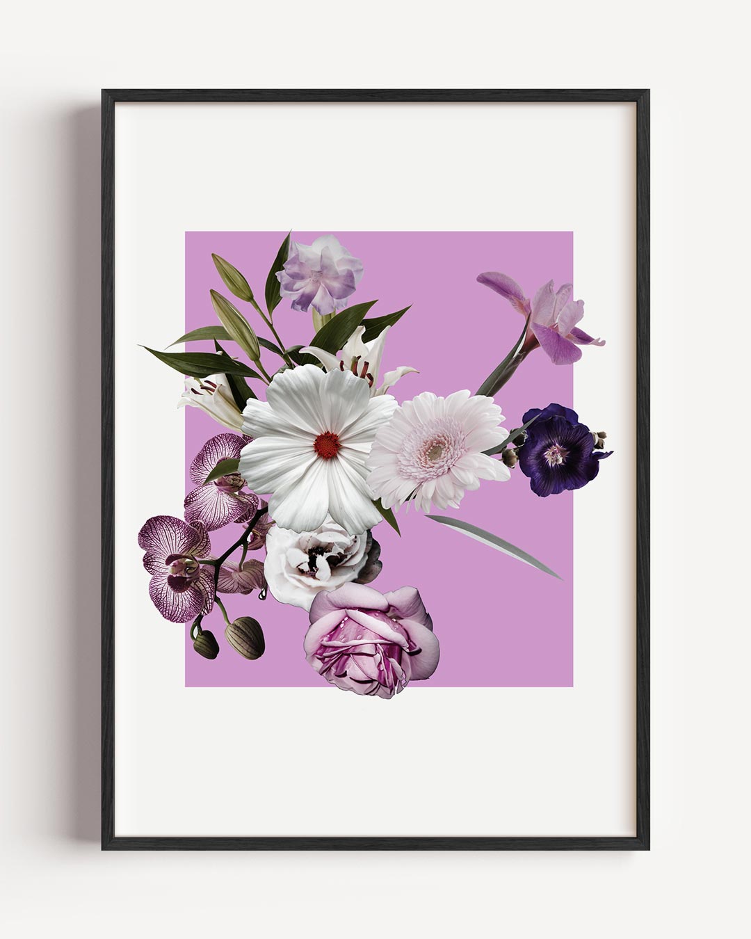 Bloemenpracht op Lavendel Poster-WallArtistic