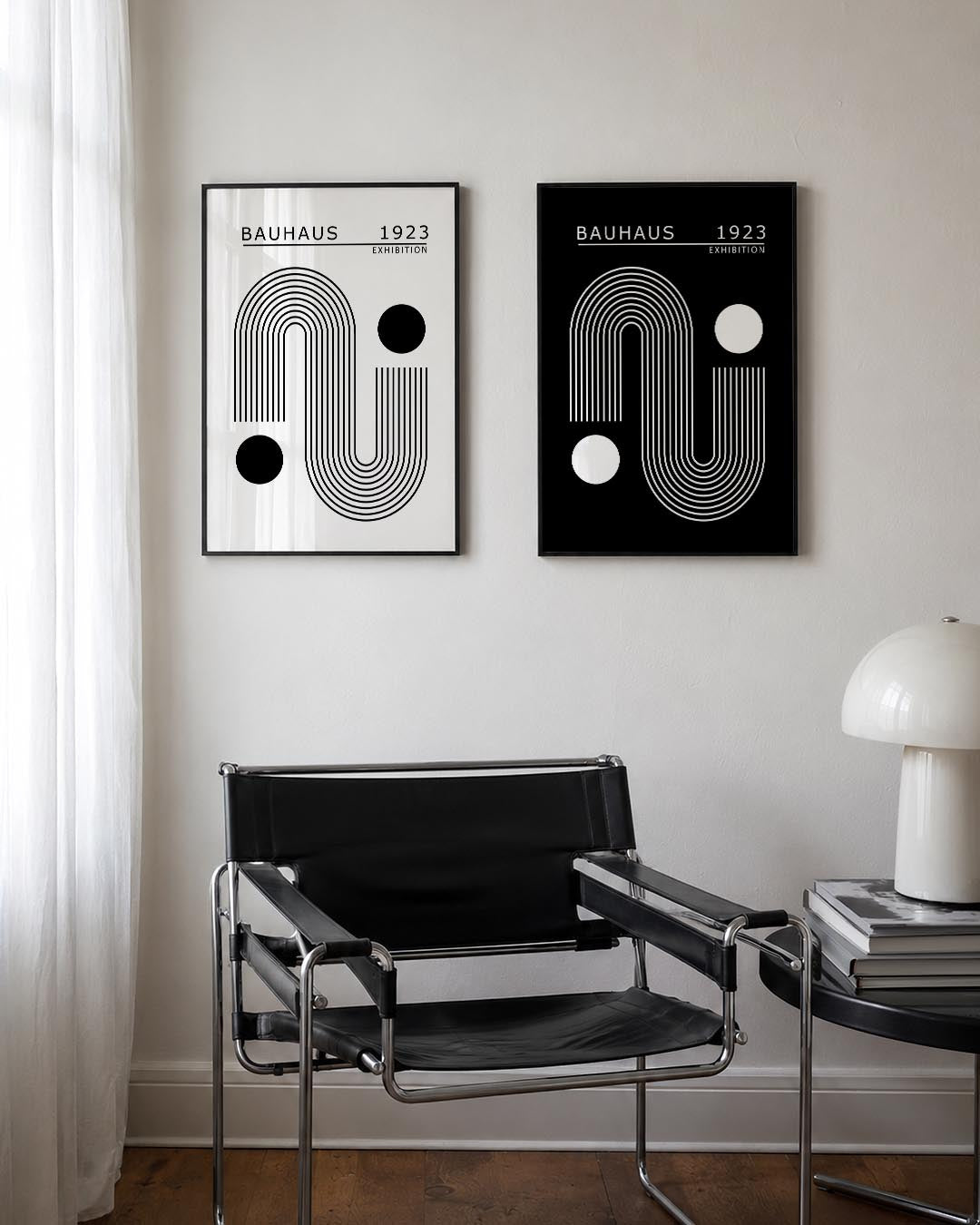 Lijnen en cirkel Posterset