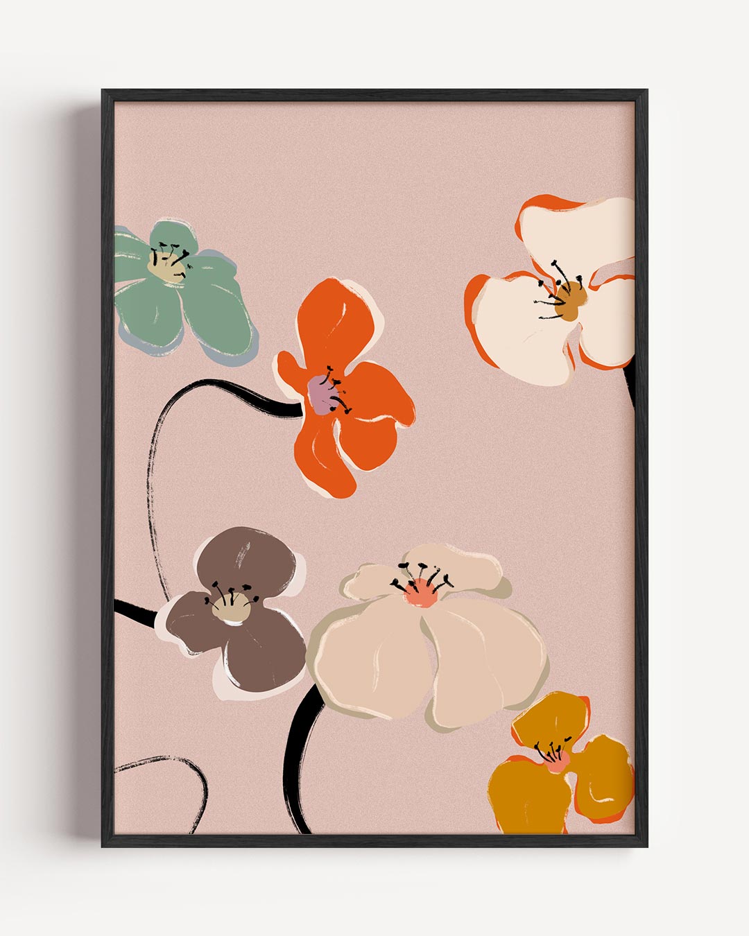 Bloemenpracht Wanddecoratie Poster-WallArtistic