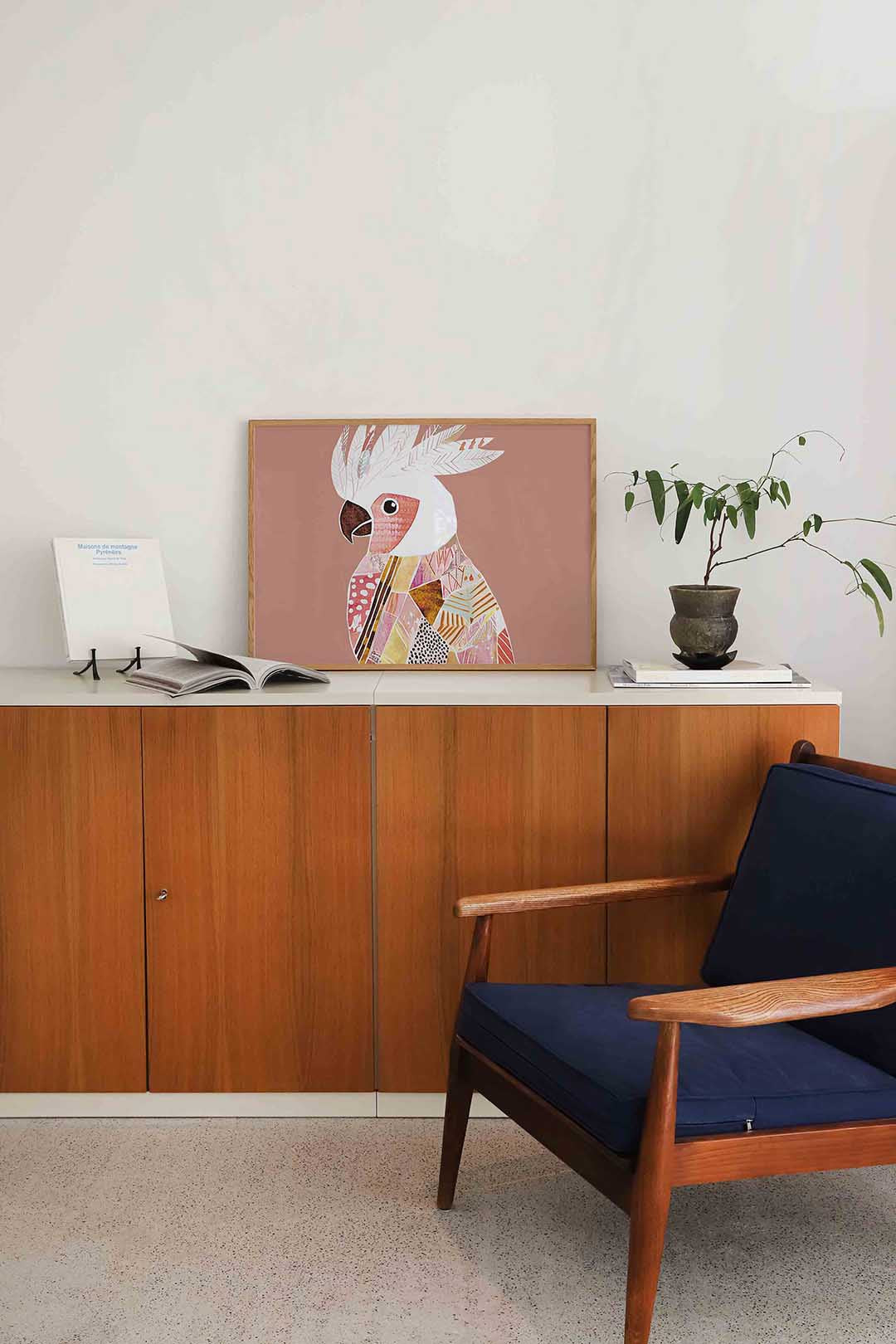 Papegaai met patronen Poster